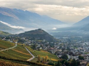 Point de vue sur la ville de Sierre